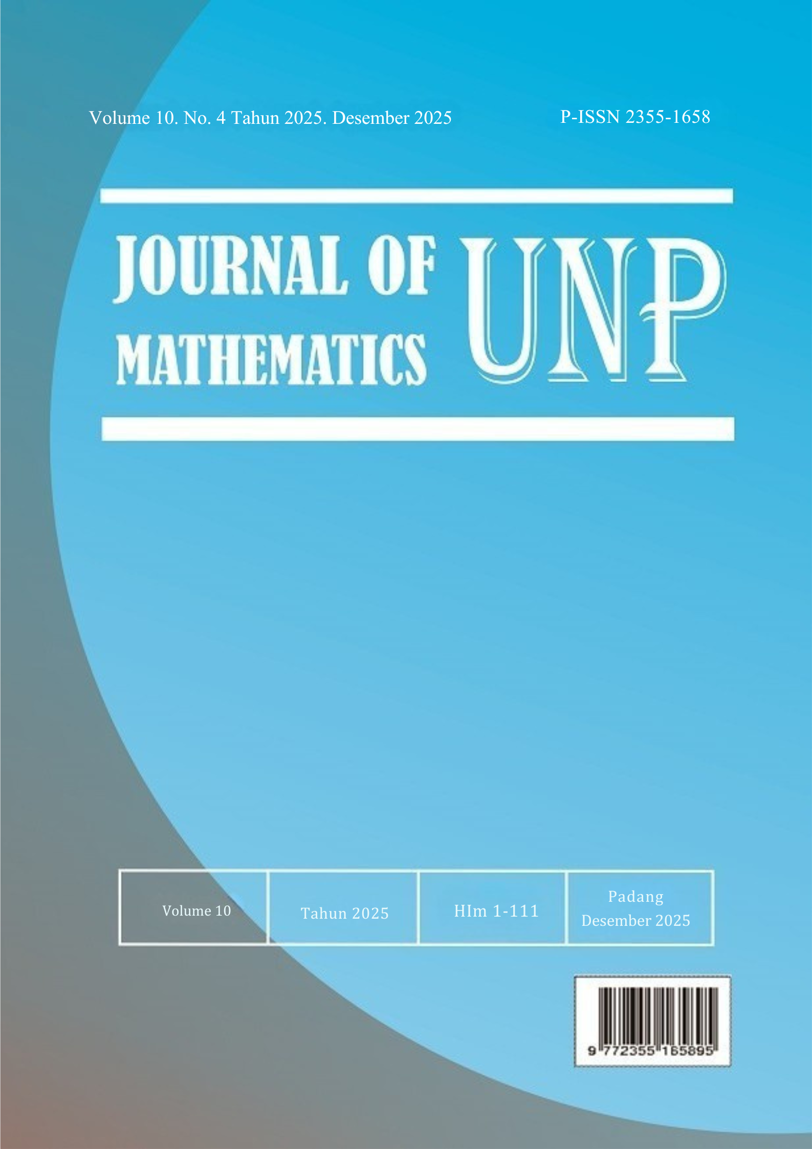 					View Vol. 10 No. 4 (2025): Journal of Mathematics UNP
				